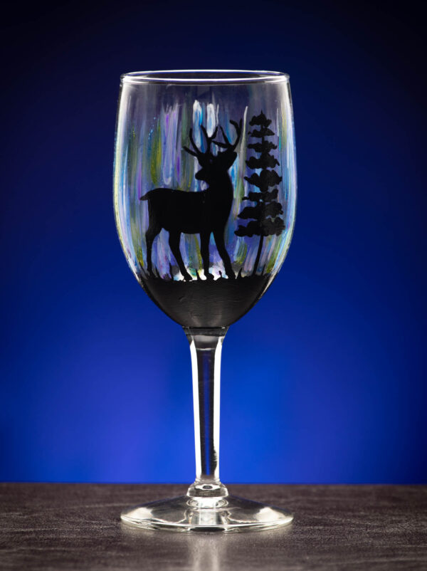 Photographic image created by Steve Dean Northern Lights Deer - Image 2
