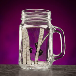 Birch Tree Bears Mason Jar
