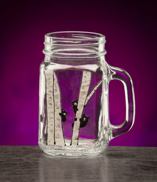 Birch Tree Bears Mason Jar - Image 1