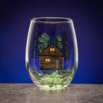 Cozy Cabin Wine Glass