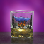 camp fire whiskey glass