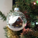 Simply Serene Log Cabin ornament