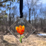 Orange Tulip Suncatcher