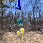 Dragonfly on a Dandelion Suncatcher