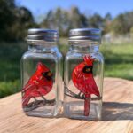 Cardinal Salt and Pepper Shakers