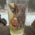 Buck Hand Painted Pint Glass