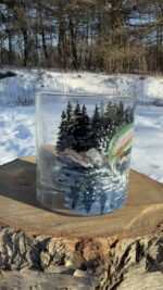 Rainbow Trout Whiskey Glass - Image 2