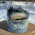 Rainbow Trout Whiskey Glass